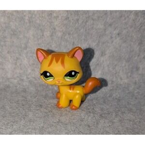 LPS #1137 LITTLEST PETSHOP ORIGINAL CHAT CAT‎ Orange MAINE COON HASBRO